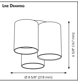 Vistal Ceiling Light-Specification 