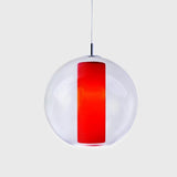 Ilu Pendant Light by Viso, Color: Clear, Finish: Red, Size: Small | Casa Di Luce Lighting