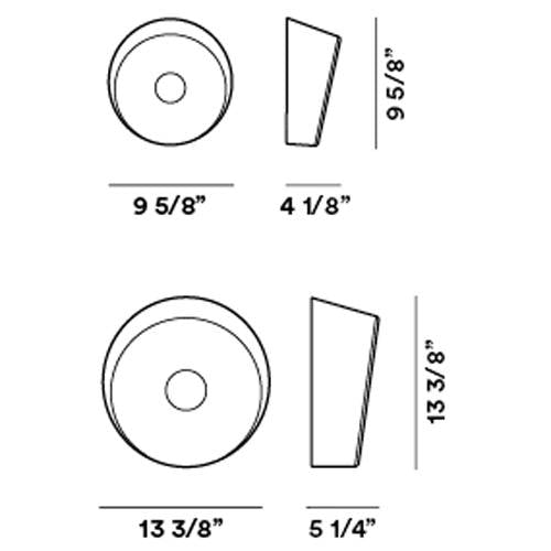 Specification Banner Lumiere Wall/Ceiling Light by Foscarini