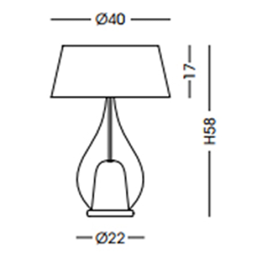 Zoe Large Table Lamp Specifications