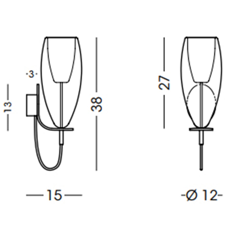 Flute Wall Sconce Specifications