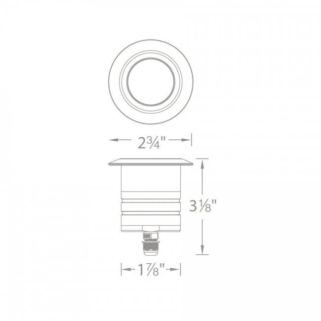 LED 2 Inch Inground Round Shape Landscape Light Specifications