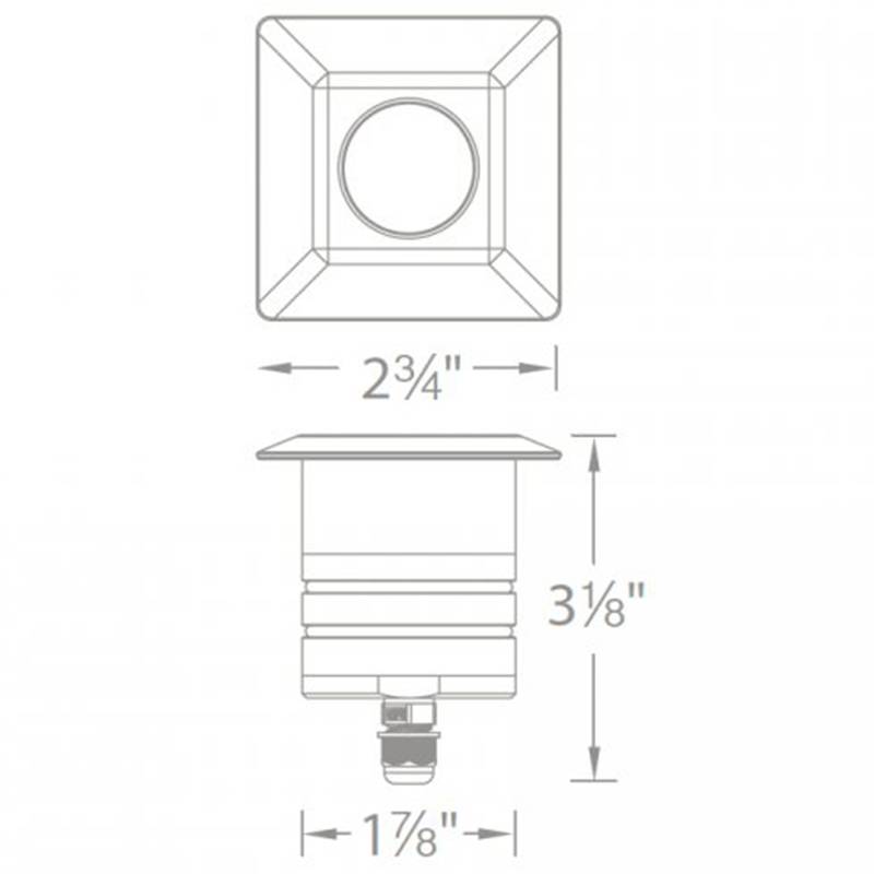 LED 2 Inch Inground Square Landscape Light Specifications