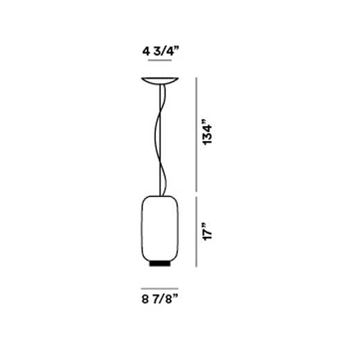 Specification Banner Chouchin Reverse 2 E26 Pendant Light by Foscarini