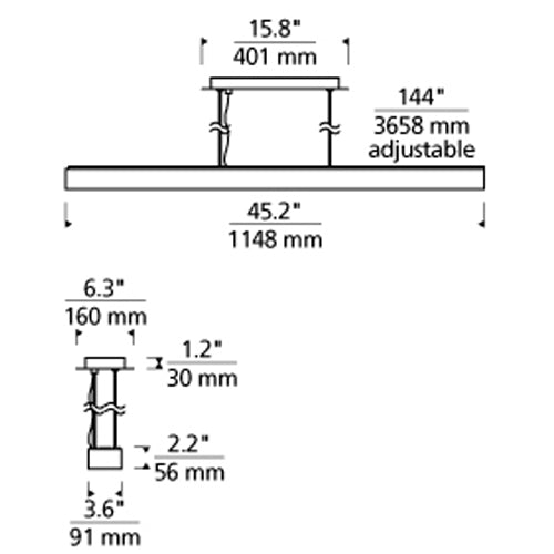 Knox Linear Suspension by Tech Lighting