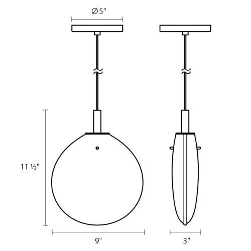 Cantina LED Pendant Small