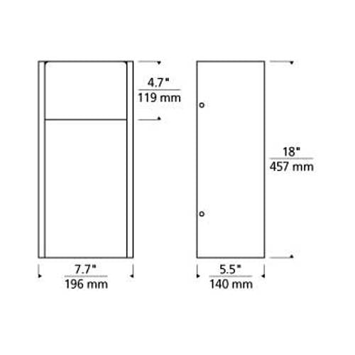 Zur 18 Outdoor LED Wall Sconce by Tech Lighting