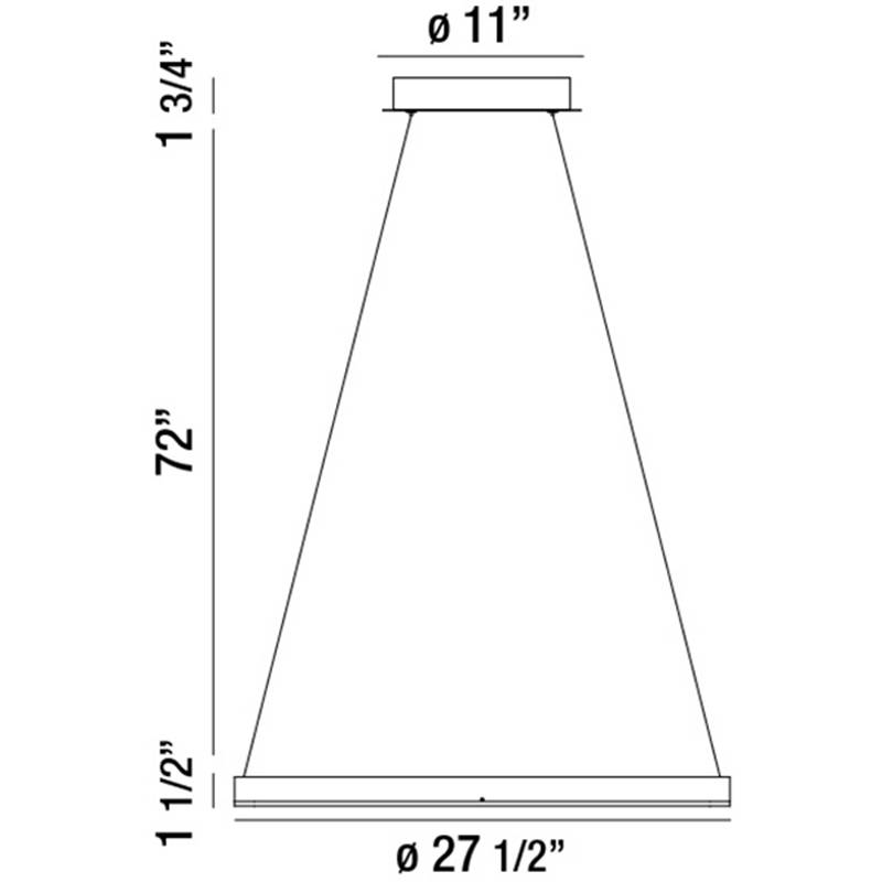 Spunto Small LED Chandelier Specifications