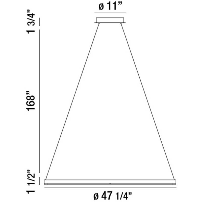 Spunto Medium LED Chandelier Specifications