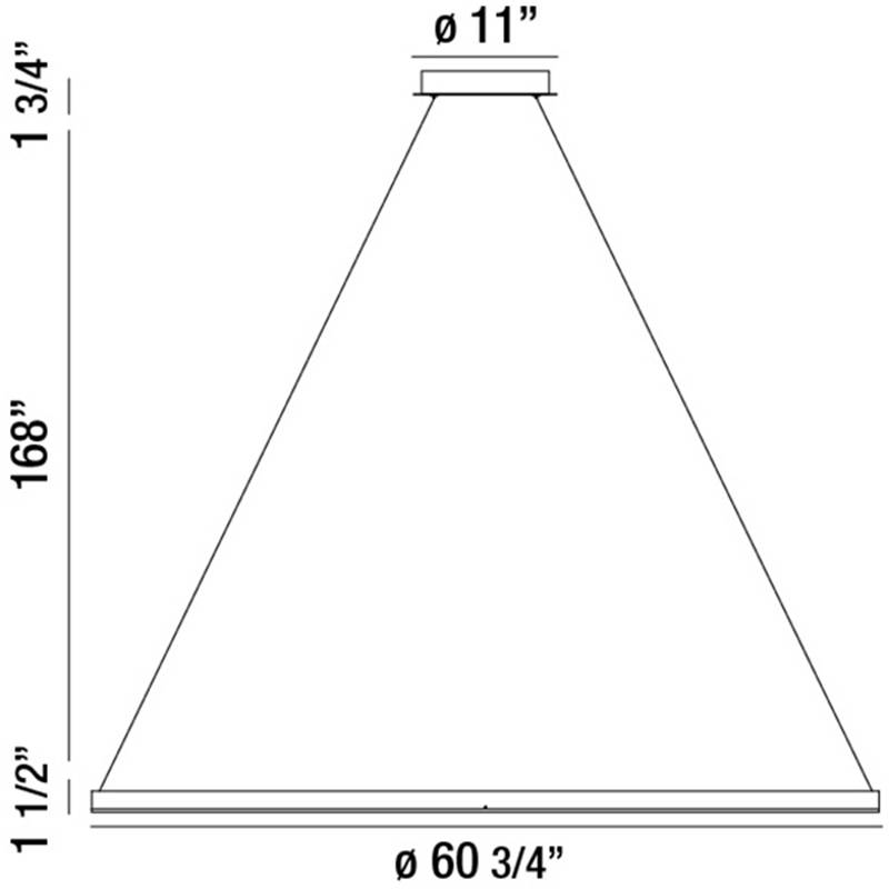 Spunto Large LED Chandelier Specifications