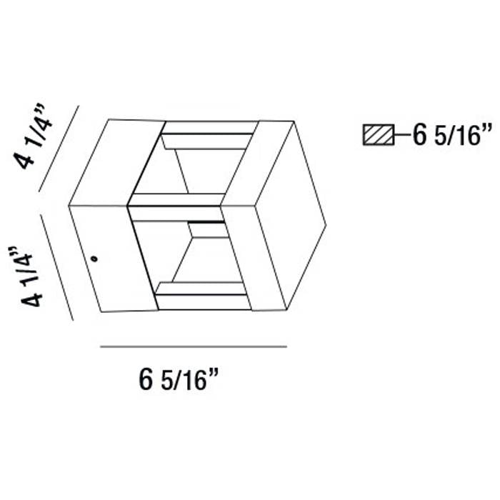 31587 7W LED Outdoor Wall Mount by Eurofase