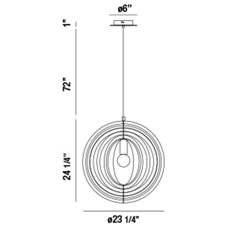 Abruzzo Large Pendant Light Specifications