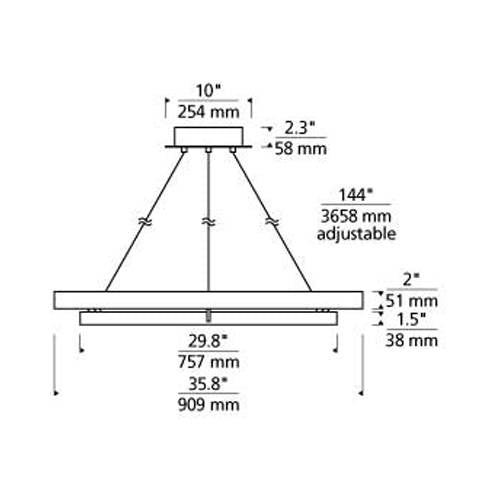 Grace 36 Chandelier Specifications