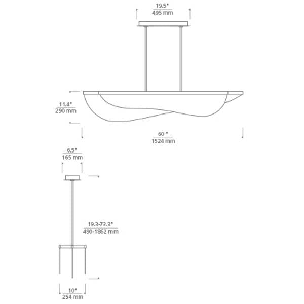 Nyra Linear Suspension Small