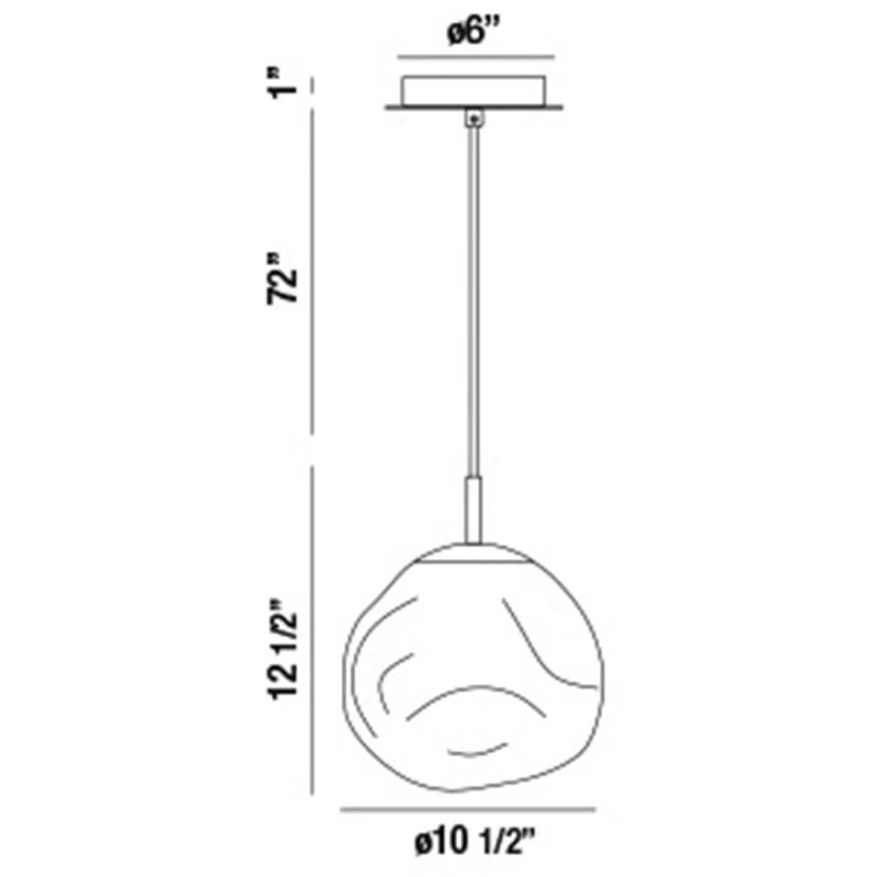 Bankwell 1 Light Pendant Specifications