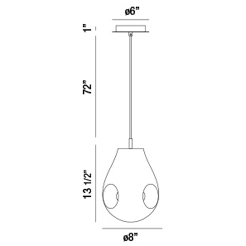 Benalto 1 Light Pendant Specifications