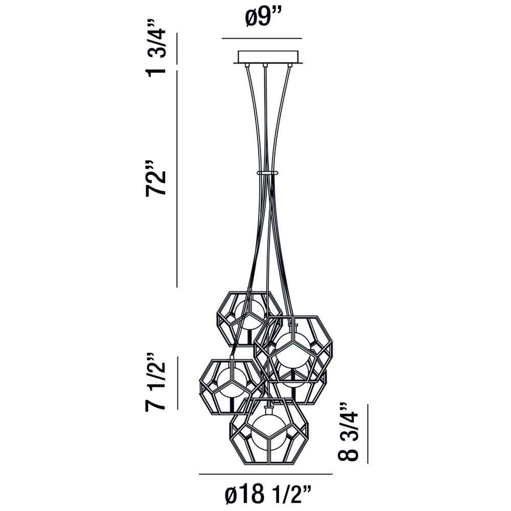 Norway LED Round Chandelier Specifications