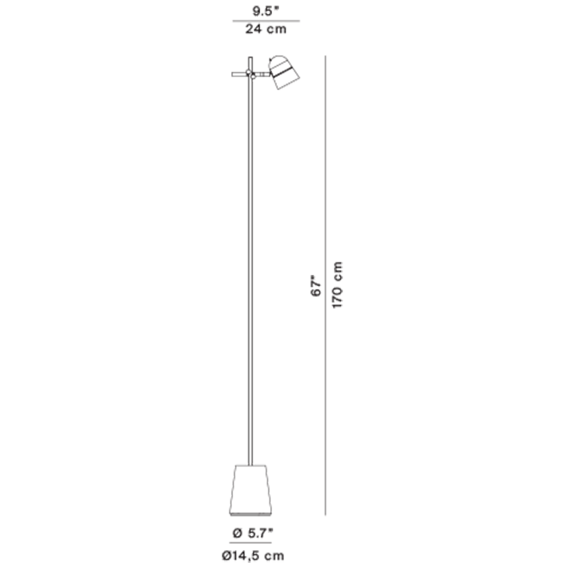 Counterbalance LED Floor Lamp Specifications
