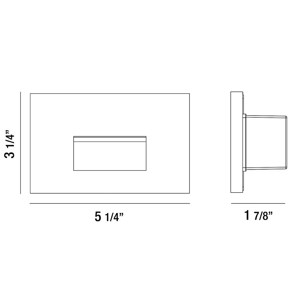 36046 Horizontal Recessed Trim Step Light Specifications