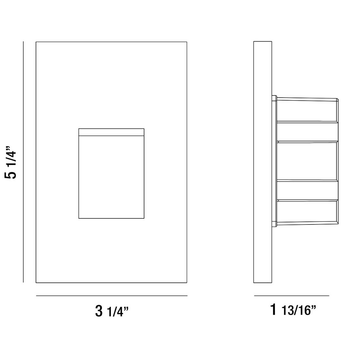 36051 Vertical Recessed Trim Step Light Specifications