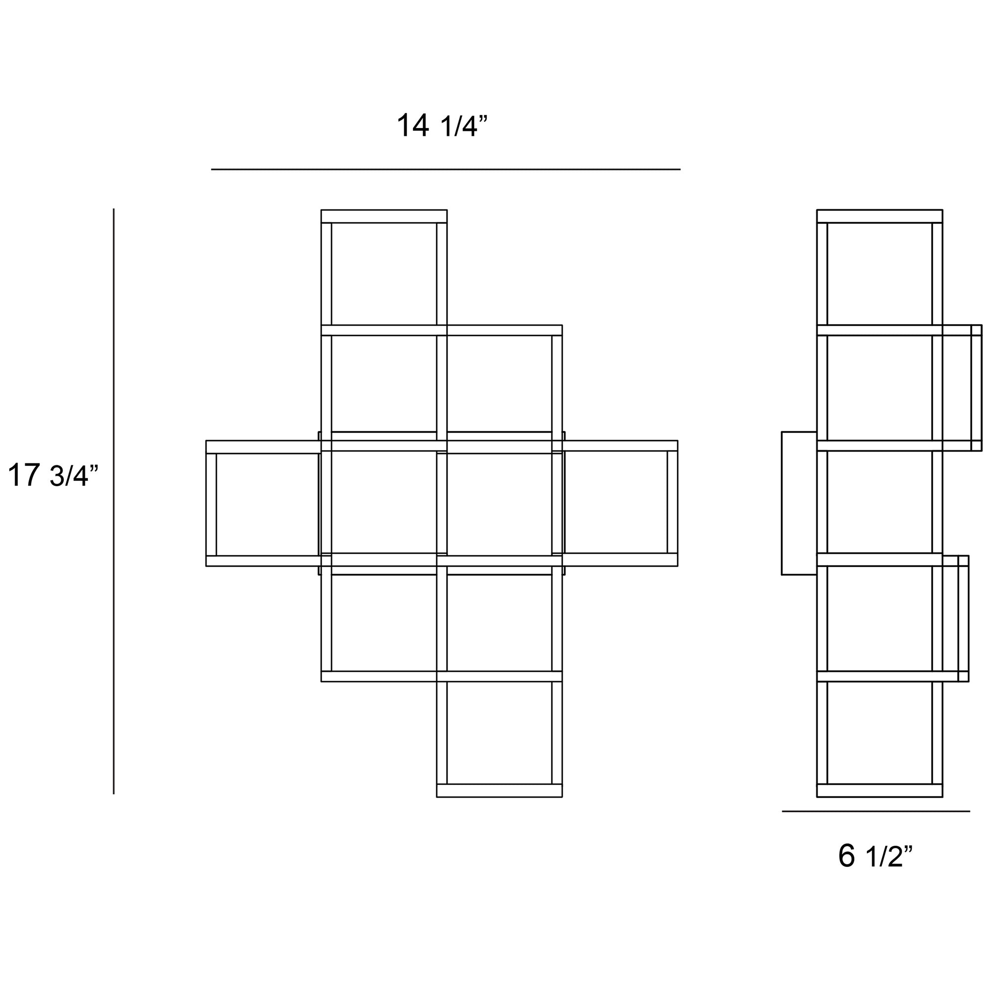 Ferro 6-Light LED Wall Sconce Specifications