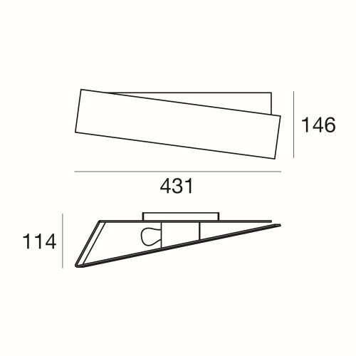 Zig Zag Wall Sconce Medium