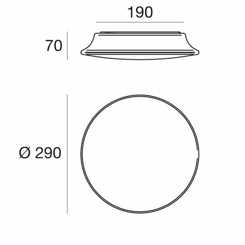 MyWhite_R Round LED Wall Light Small