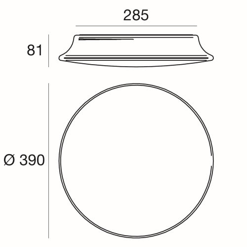 MyWhite_R Round LED Wall Light Large