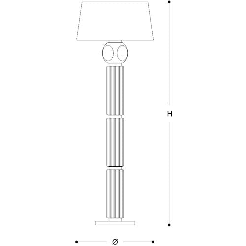 Matilda 8173/P3 Floor Lamp by Italamp