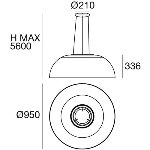 Demi Large Suspension by Stilnovo