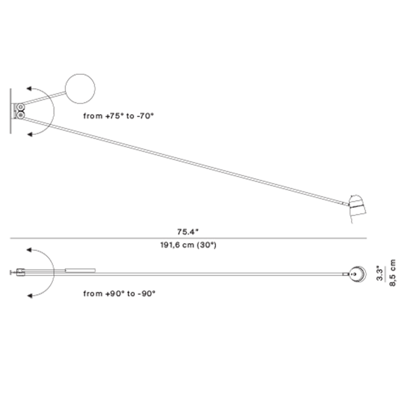 Counterbalance LED Wall Sconce Specifications