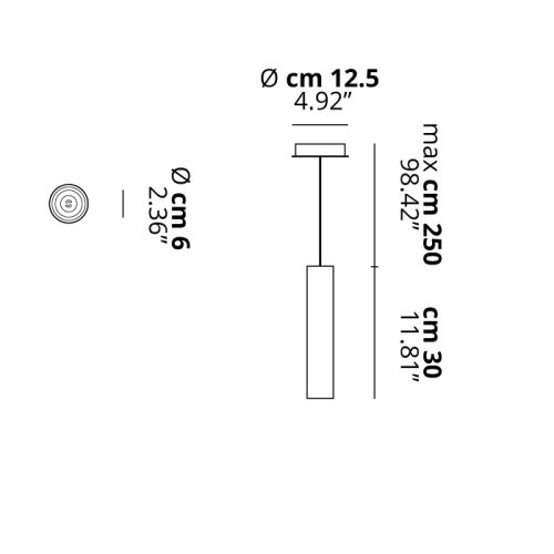 A-Tube Pendant Small