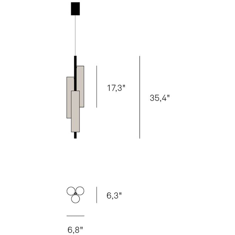 Black Note Triplet LED Suspension Specifications