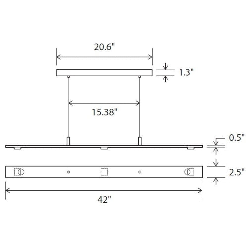 Brevis LED Linear Pendant Large