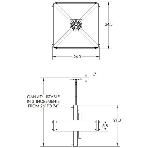 Carlyle Chandelier by Hammerton Studio