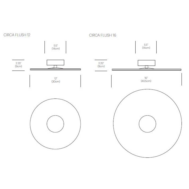 Circa Flush Mount Specifications