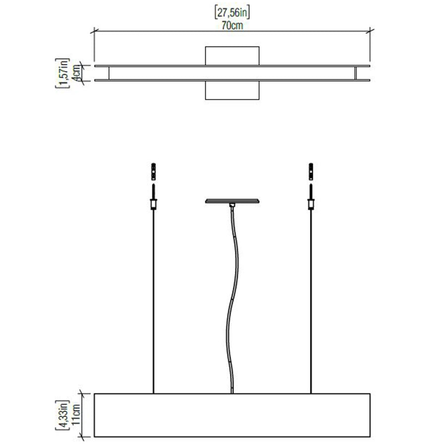 Clean 27 inch Pendant Specifications