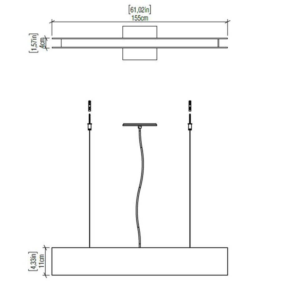 Clean 60 inch Pendant Specifications