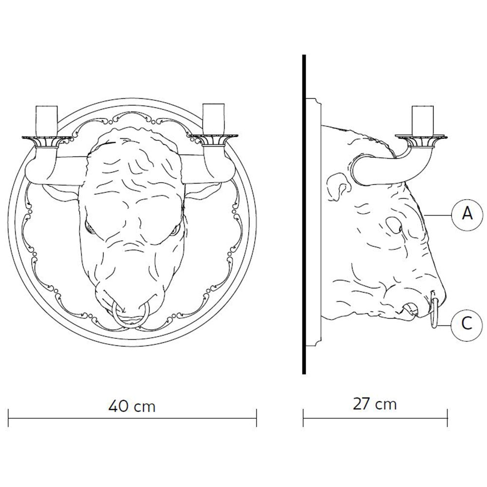 Corrado Wall Lamp Specifications