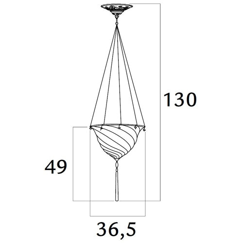 Samarkanda Silk Suspension by Fortuny