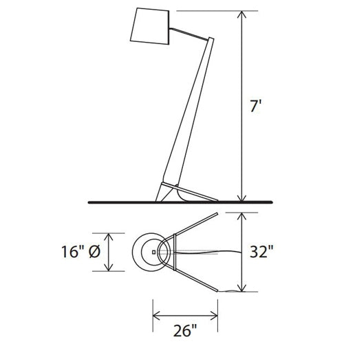 Silva Giant Floor Lamp by Cerno