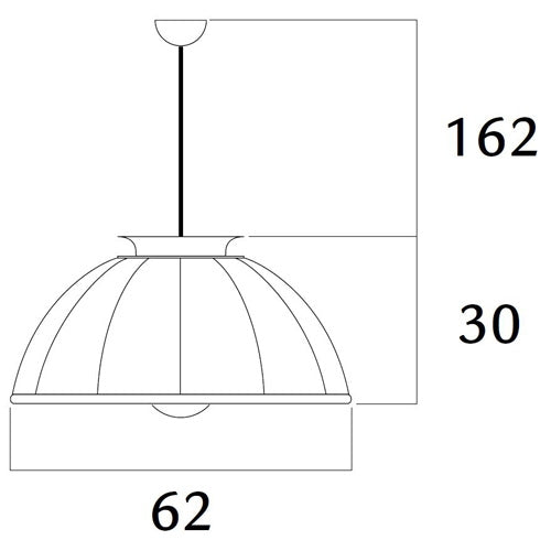 Cupola 63 Pendant by Fortuny  by Venetia Studium