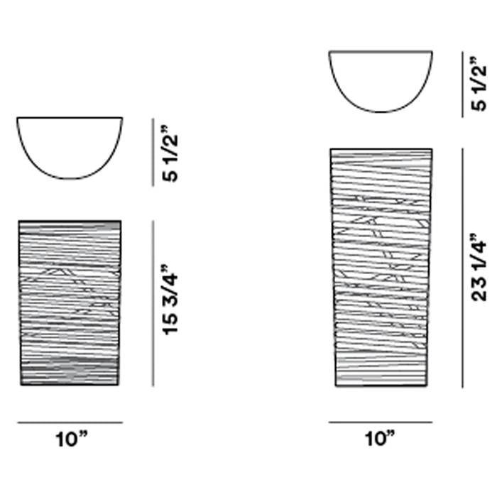 Specification Banner Tress Wall Lamp by Foscarini