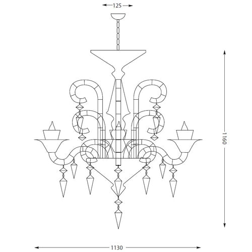 Angelus Chandelier by Forestier