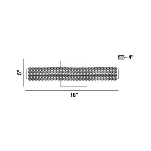 Sassi LED Small Wall Sconce by Eurofase