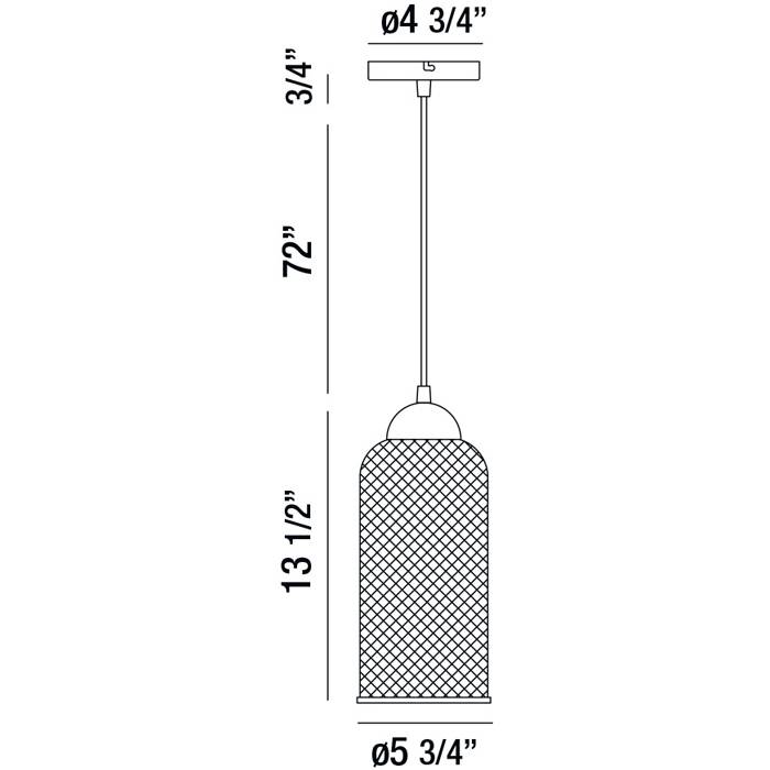 Kenmore Pendant by Eurofase