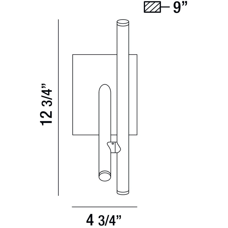 Crossroads 3-Light LED Wall Sconce by Eurofase