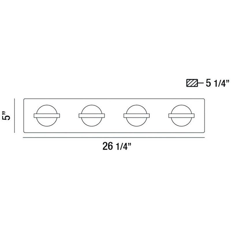 Ryder 27 inch Bathbar by Eurofase