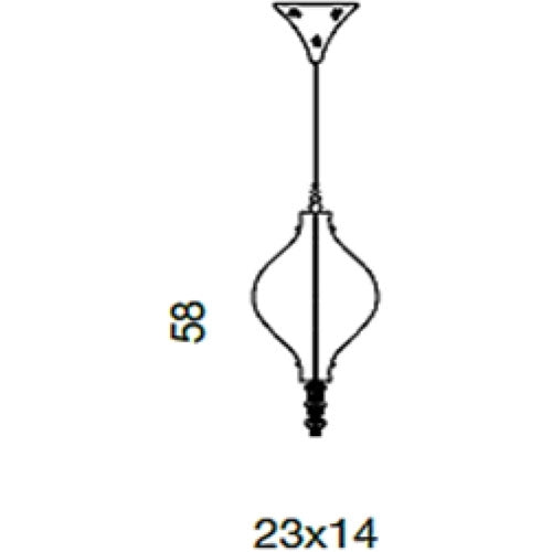 Cristal Moon Small Suspension by IDL