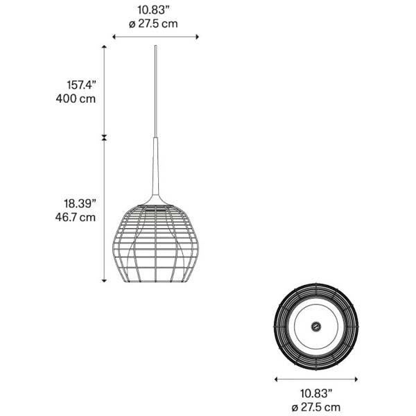 Cage Small Suspension by Diesel Living with Lodes